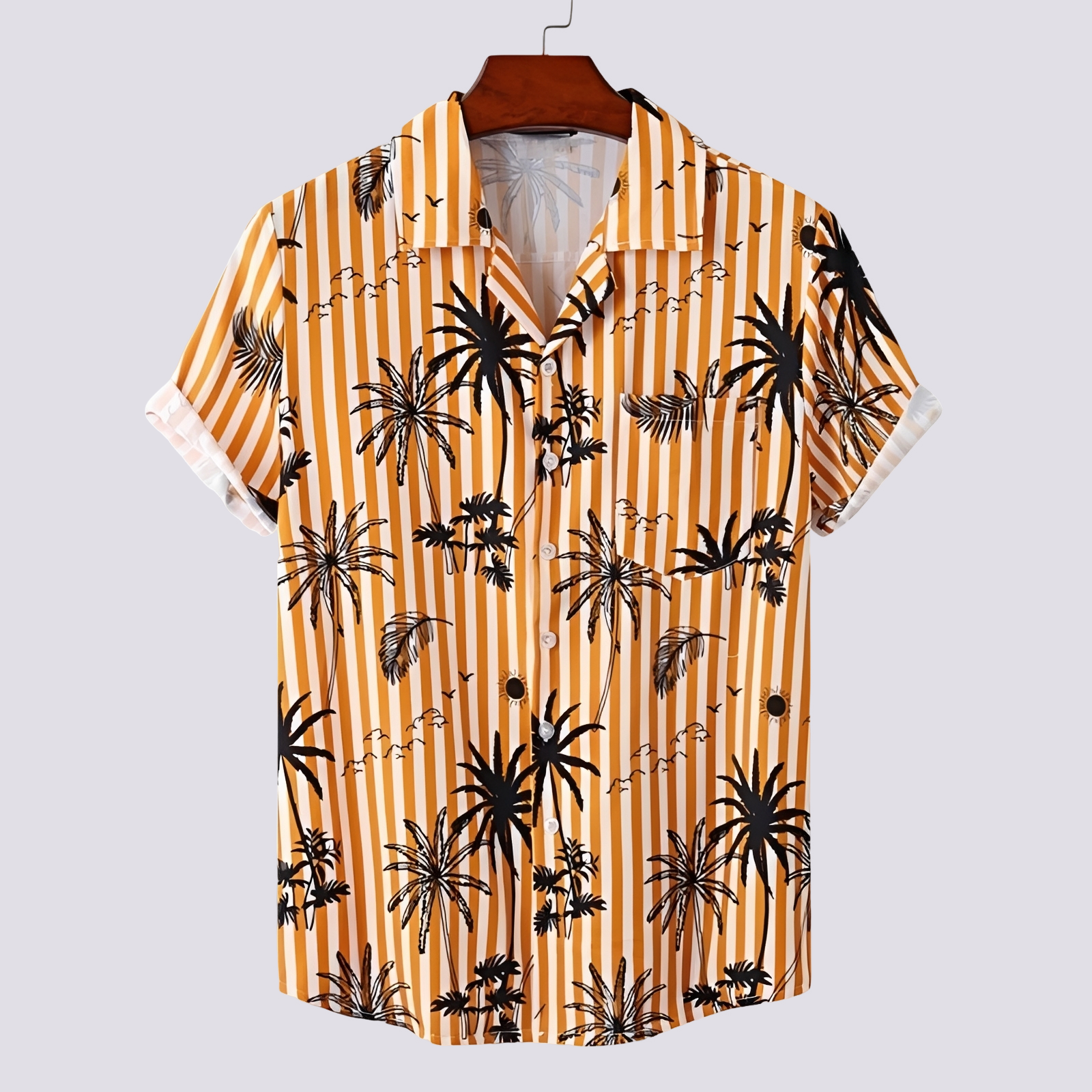 Ronan - Chemise homme élégante à motif hawaïen