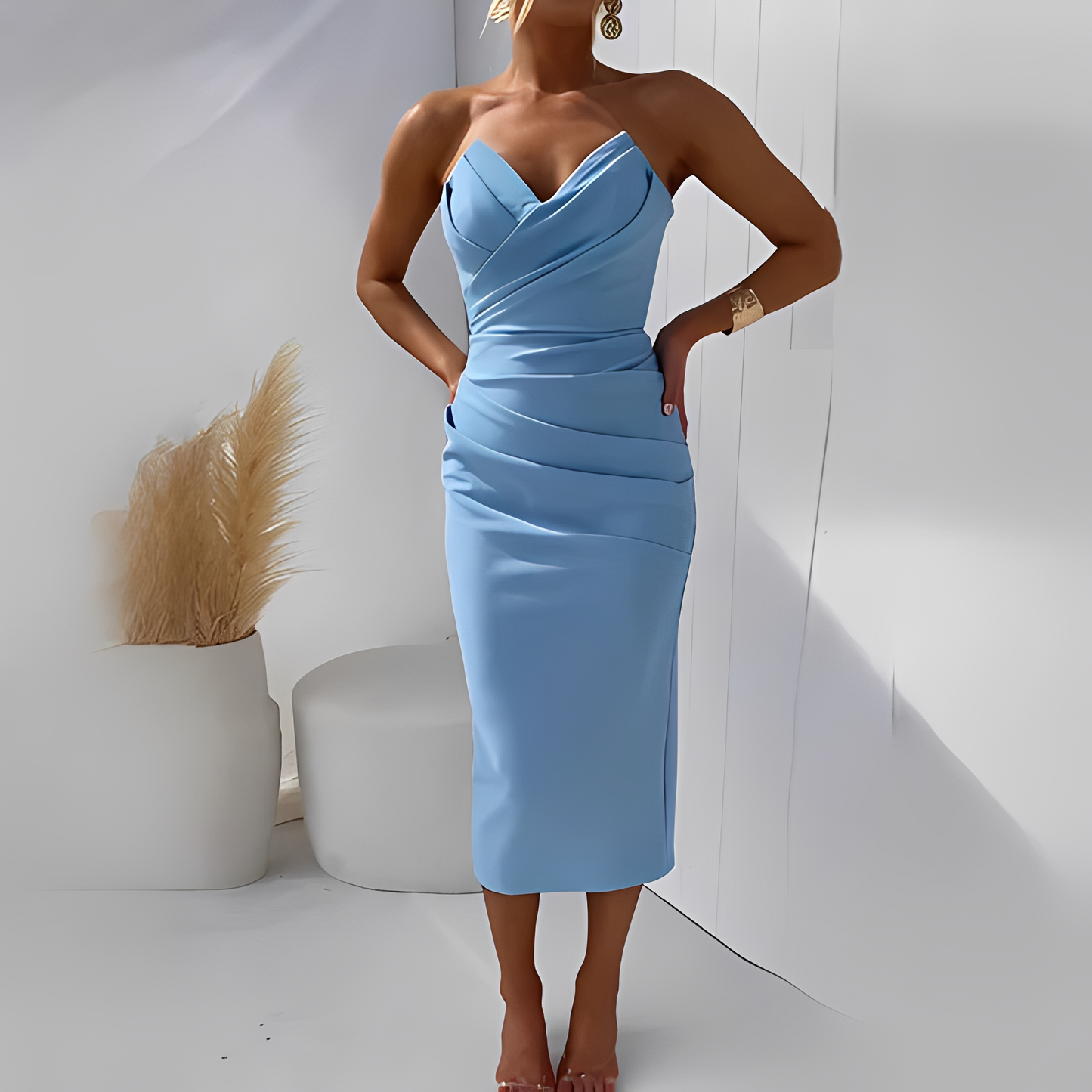 Wanda - Robe élégante sans bretelles pour femmes