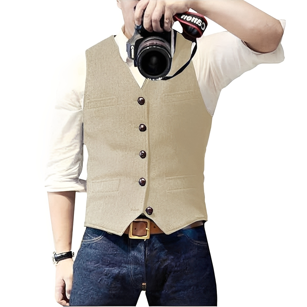 Ismaël - Stylish and Casual Autumn Vest for Men