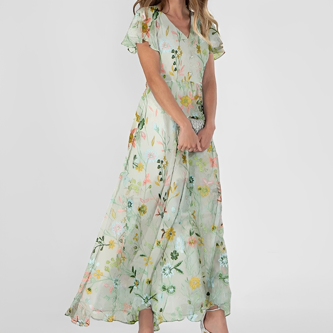 Lily - Robe maxi à fleurs élégante