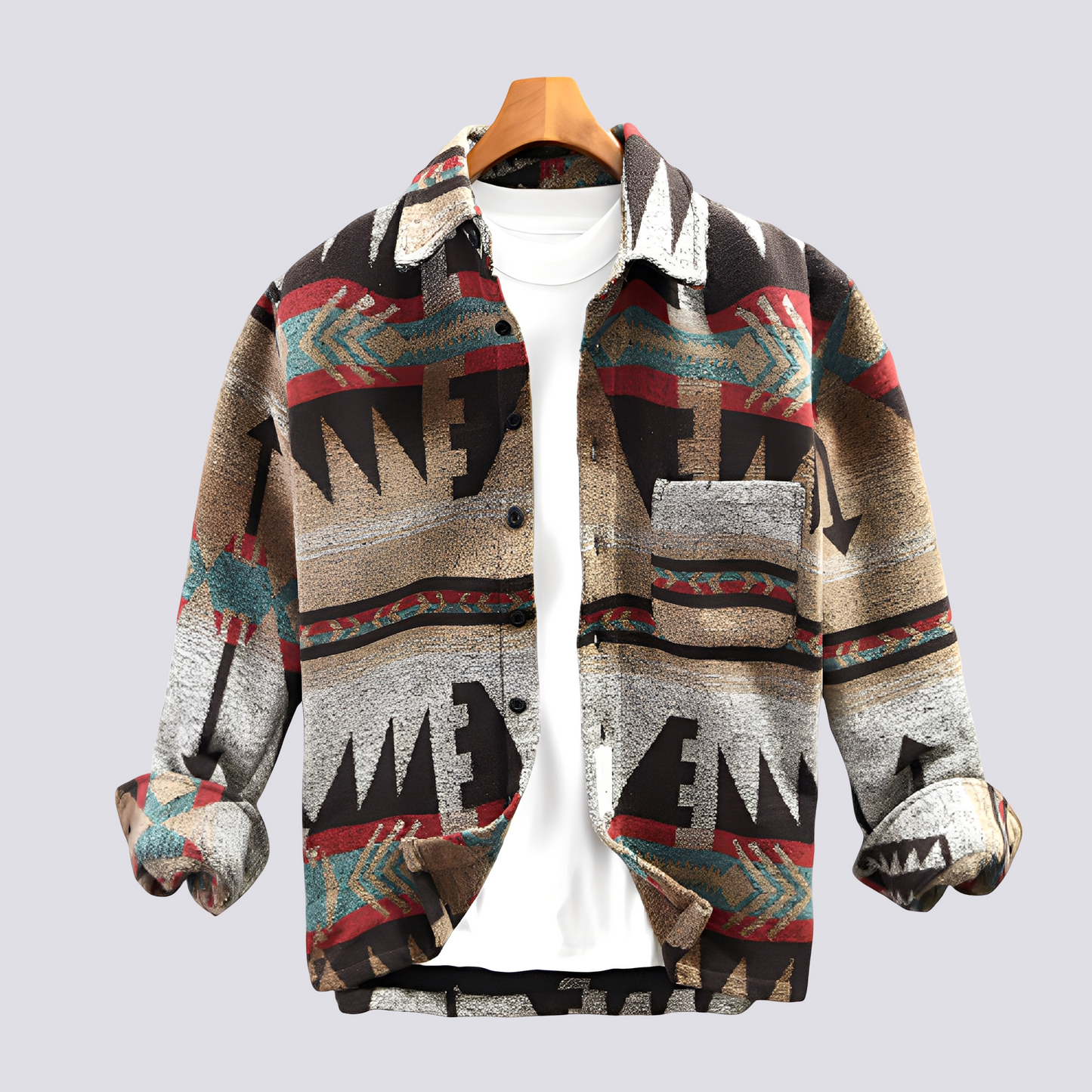 Gerrard - Chemise Vintage Imprimée pour Hommes