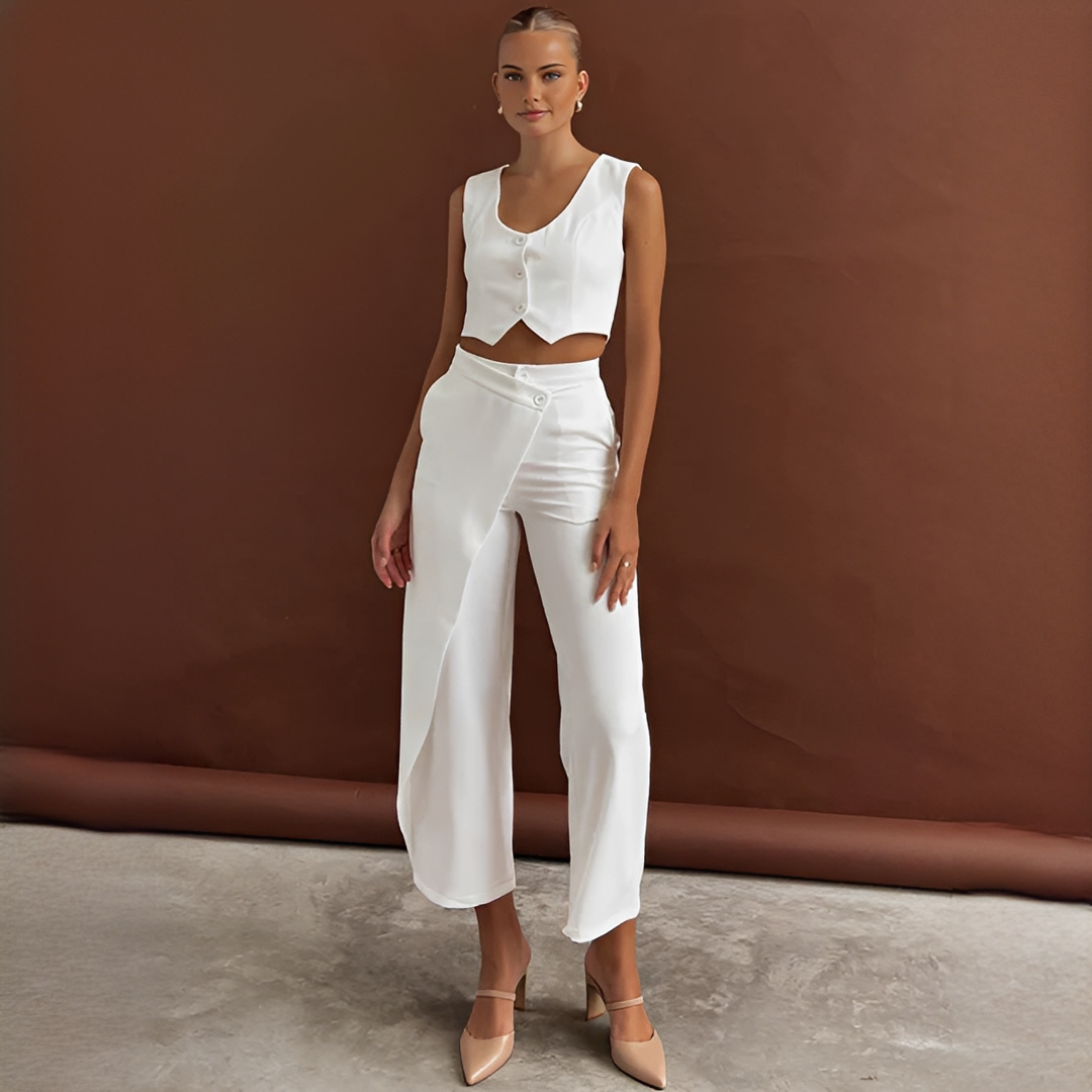 Agnes - Ensemble de Gilet et Pantalon à la Mode