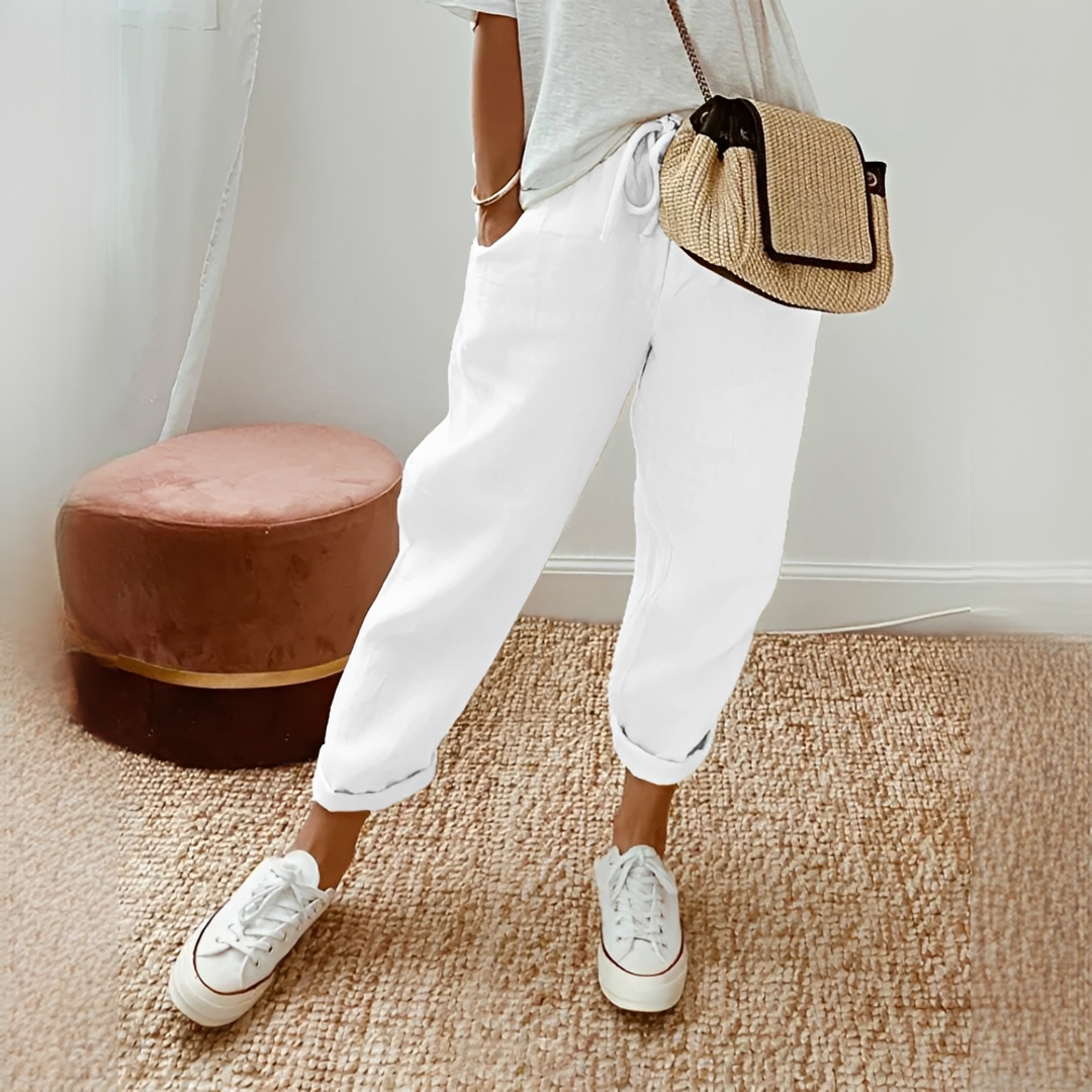 Whitney - Pantalon décontracté à taille élastique