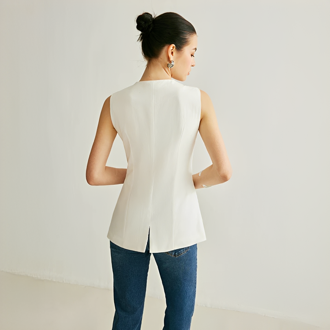 Nyla - Veste Élégante Sans Manches