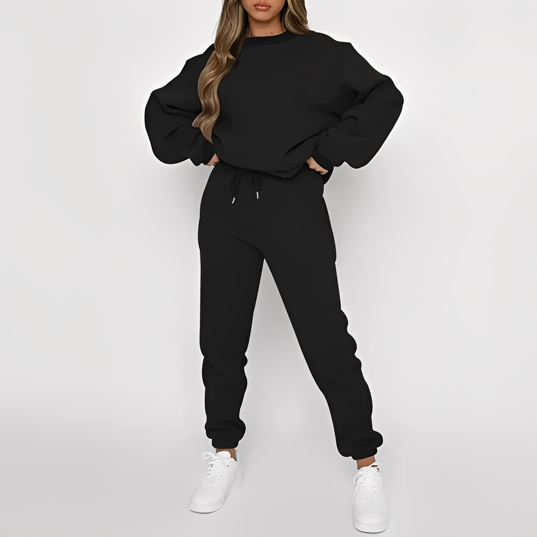 Chandrina - Lässiges Set aus Pullover und Hose für Damen