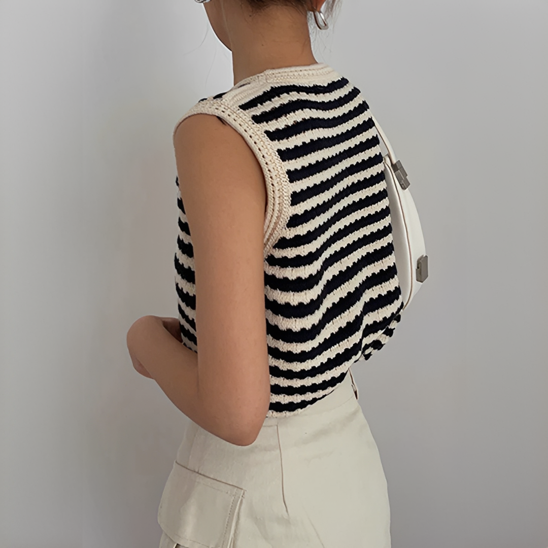 Eloise - Gilet rayé classe