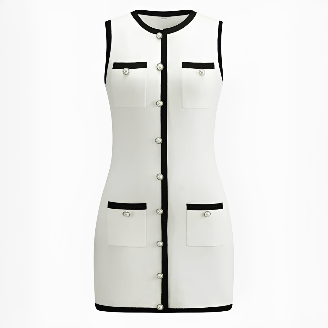 Delilah - Robe courte sans manches chic