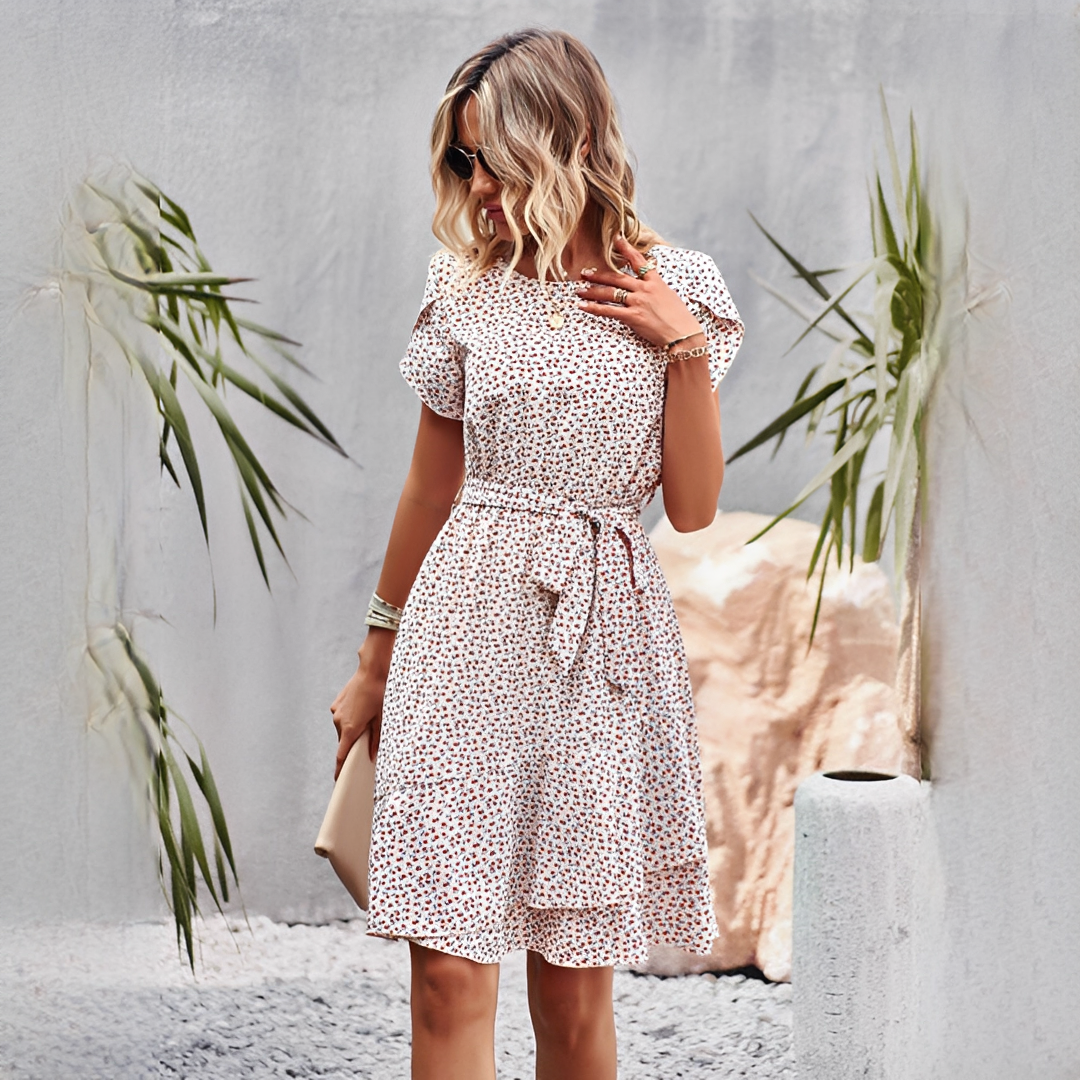 Aurellia - Robe fleurie confortable pour femmes