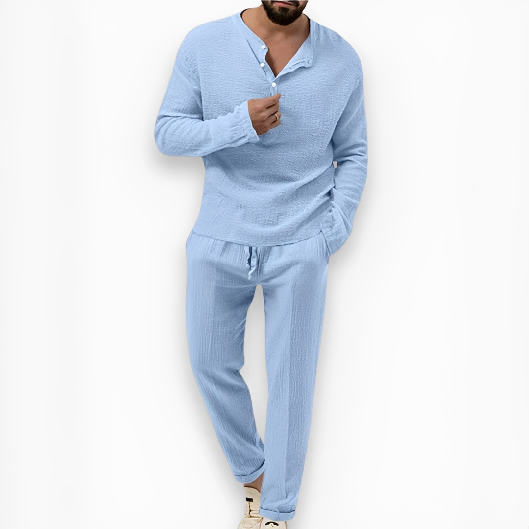 Eduard - Ensemble pantalon et haut d'été pour homme