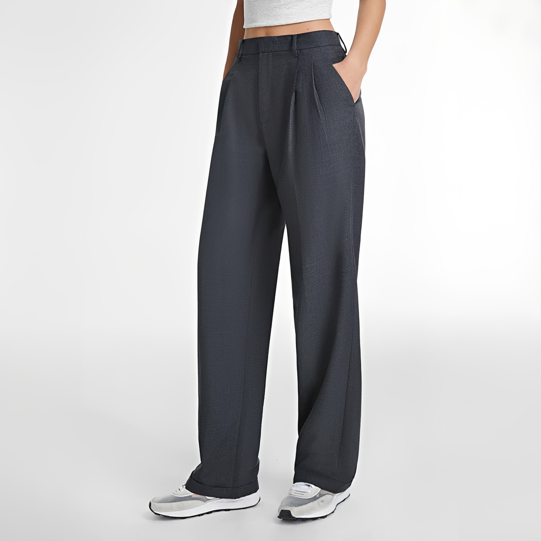 Ailany - Pantalon droit décontracté
