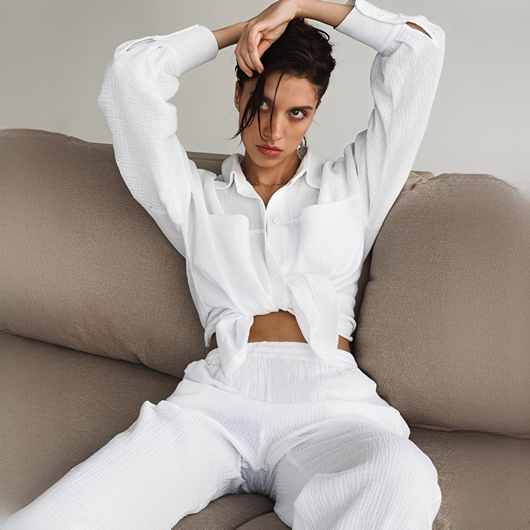 Lucille - Tenue Relax Deux Pièces avec Pantalon