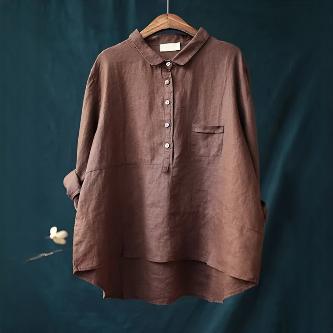 Annalie - Chemise décontractée à manches longues pour femmes