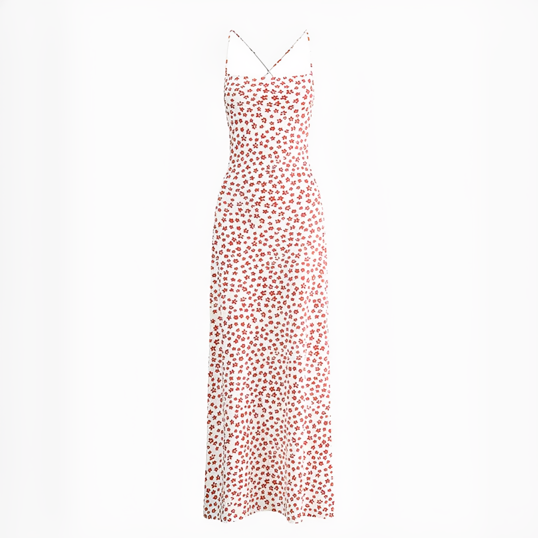 Emily - Robe longue fluide avec bretelles
