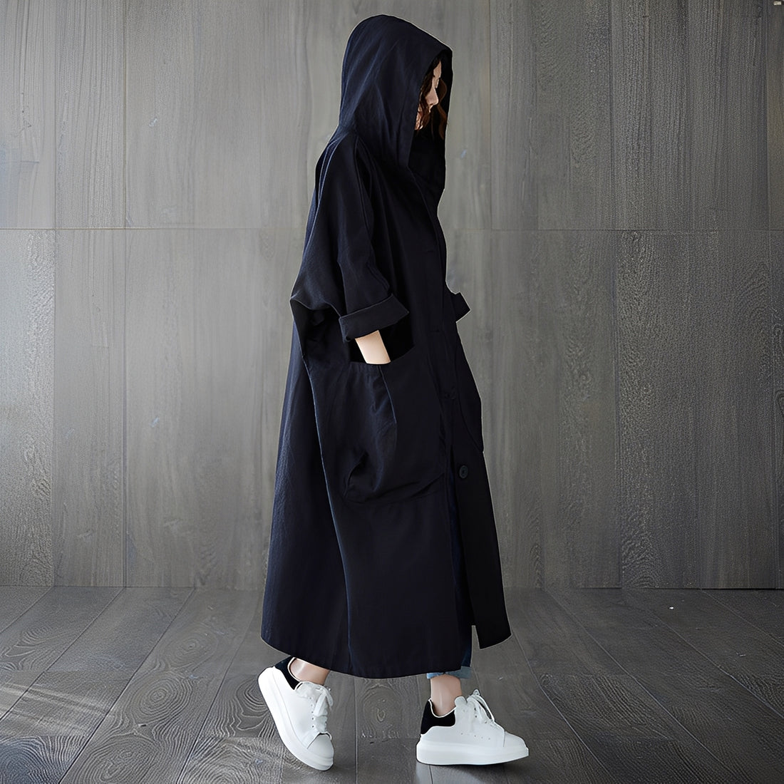 Cynthia - Long manteau imperméable pour femmes