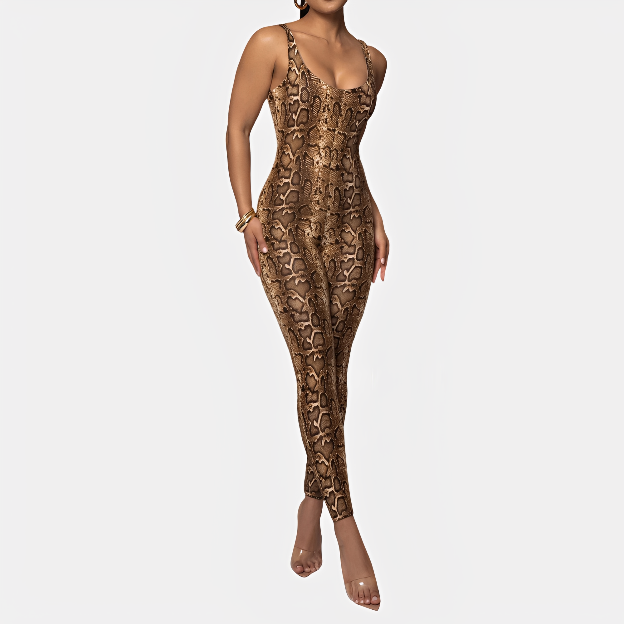 Elaine - Robe moulante élégante avec motifs