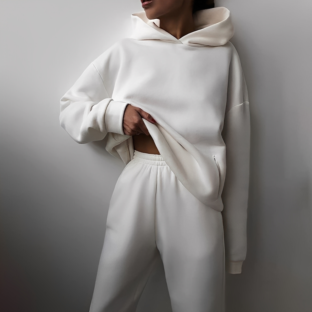 Carolyne - Ensemble hiver oversize veste et pantalon pour femme