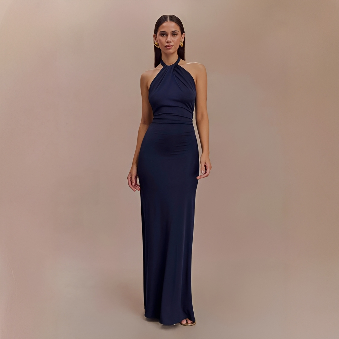 Mabel - Robe Maxi Élégante avec Dos Ouvert
