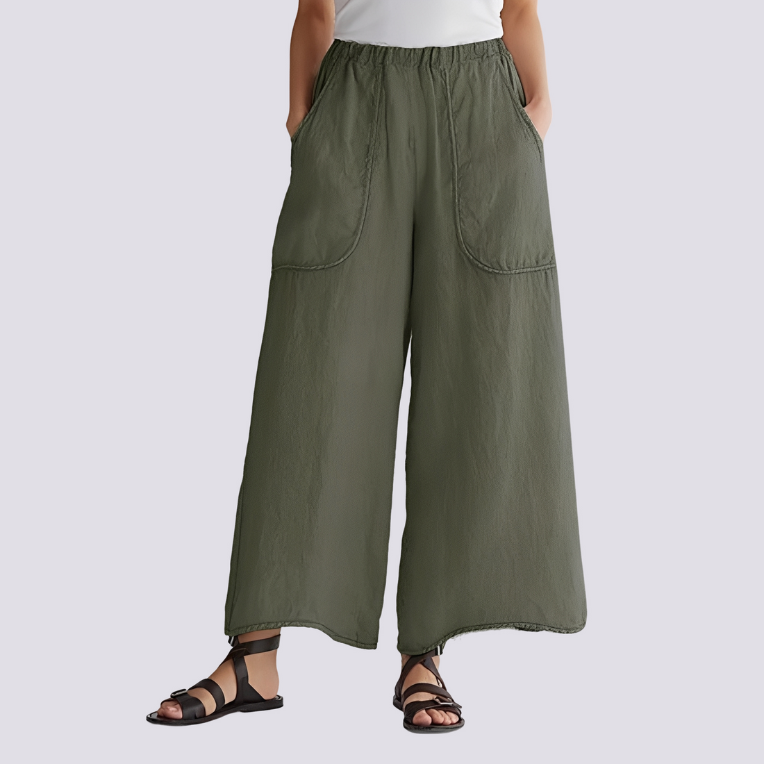 Angela - Pantalon décontracté à jambes larges pour femmes