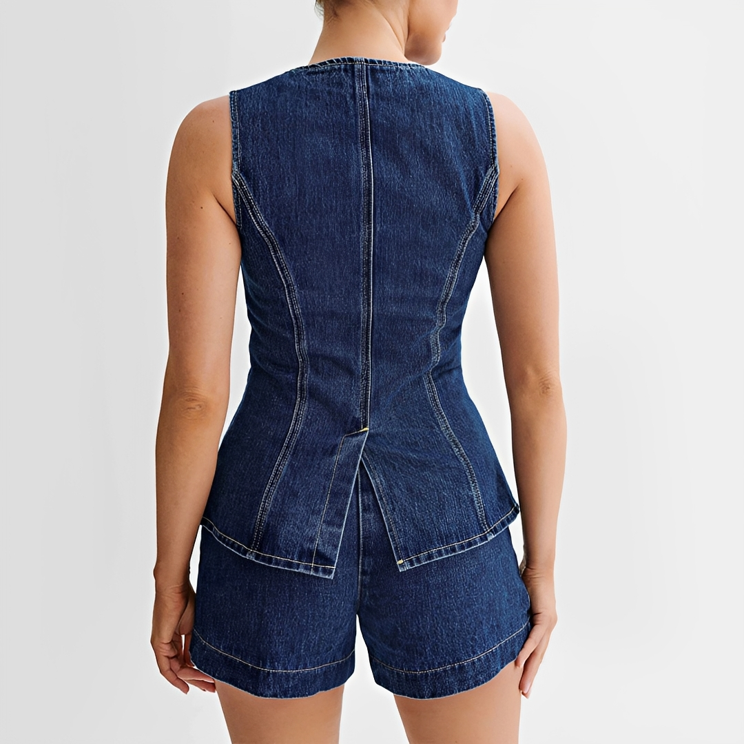 Collin - Ensemble raffiné avec veste et short