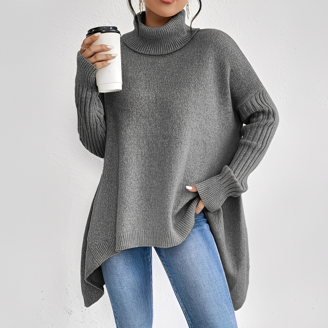 Maëlle - Turtleneck sweater in cashmere for women