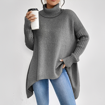 Maëlle - Turtleneck sweater in cashmere for women