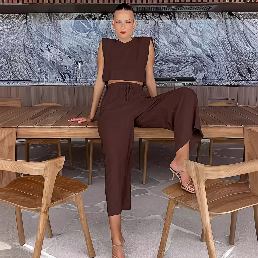 Meavel - Set chic avec pantalon ample et haut