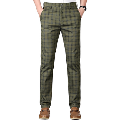 Hayavert - Pantalon à carreaux tendance pour homme