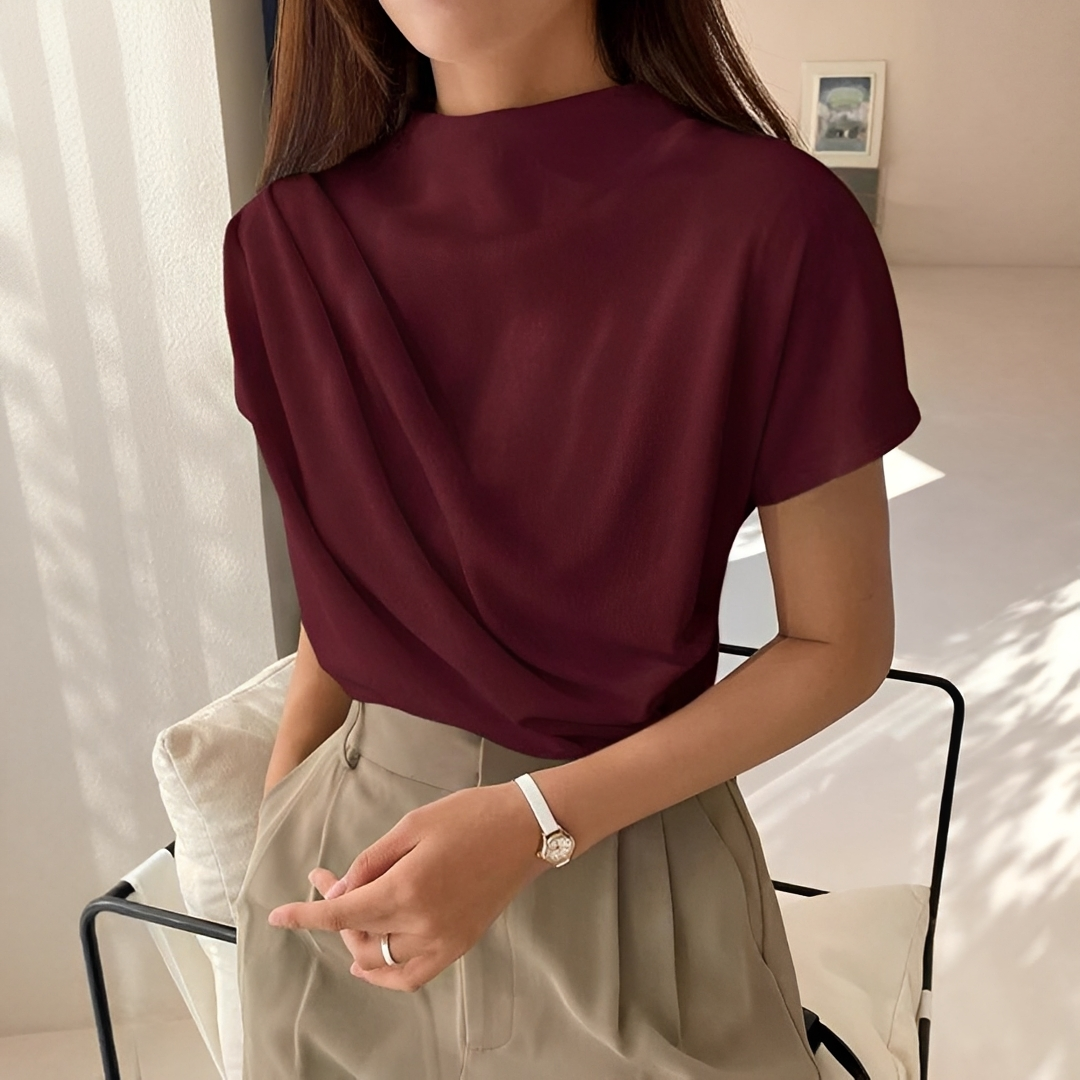 Janica - Blouse Décontractée à Manches Courtes