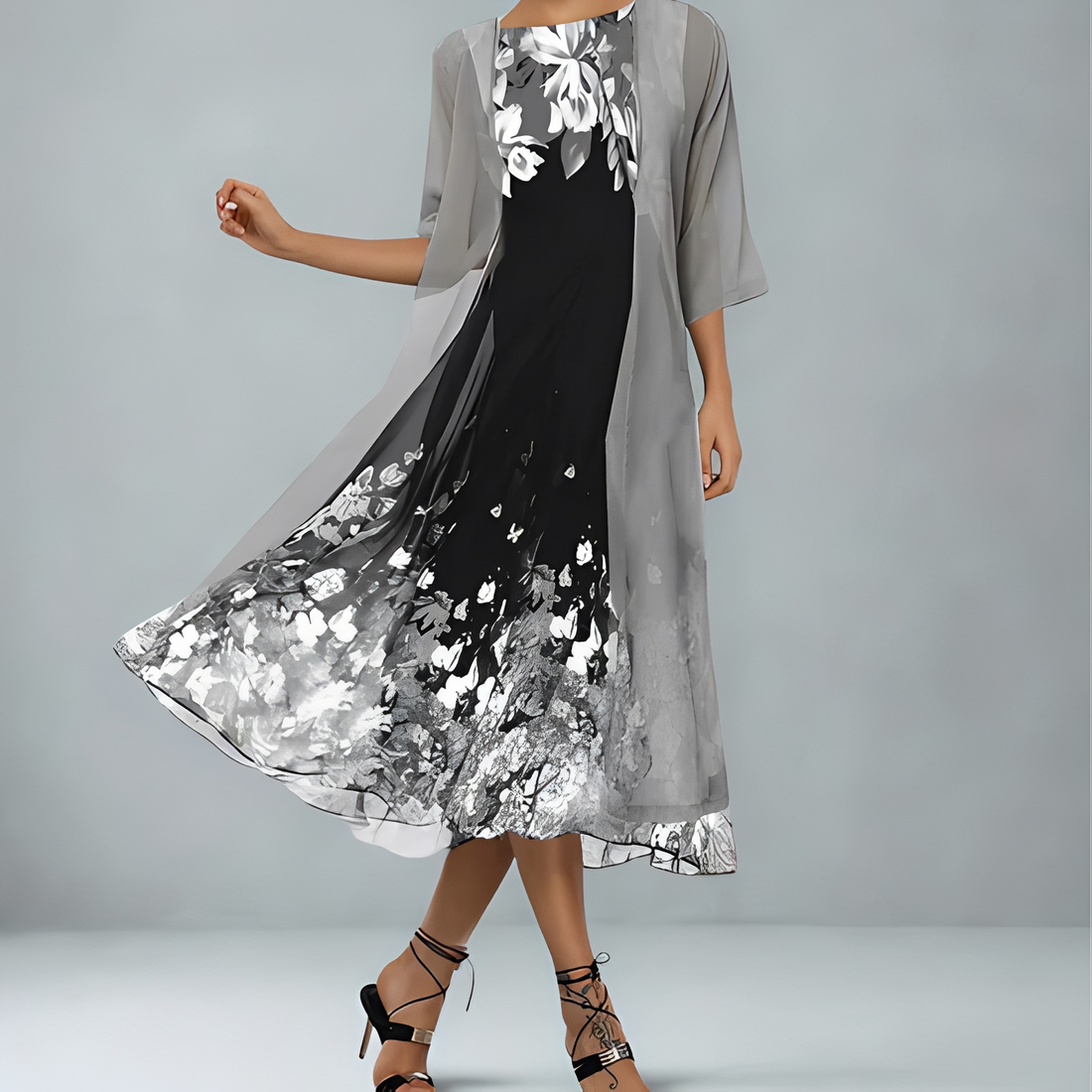 Jeizel - Ensemble deux pièces à imprimé floral pour femme