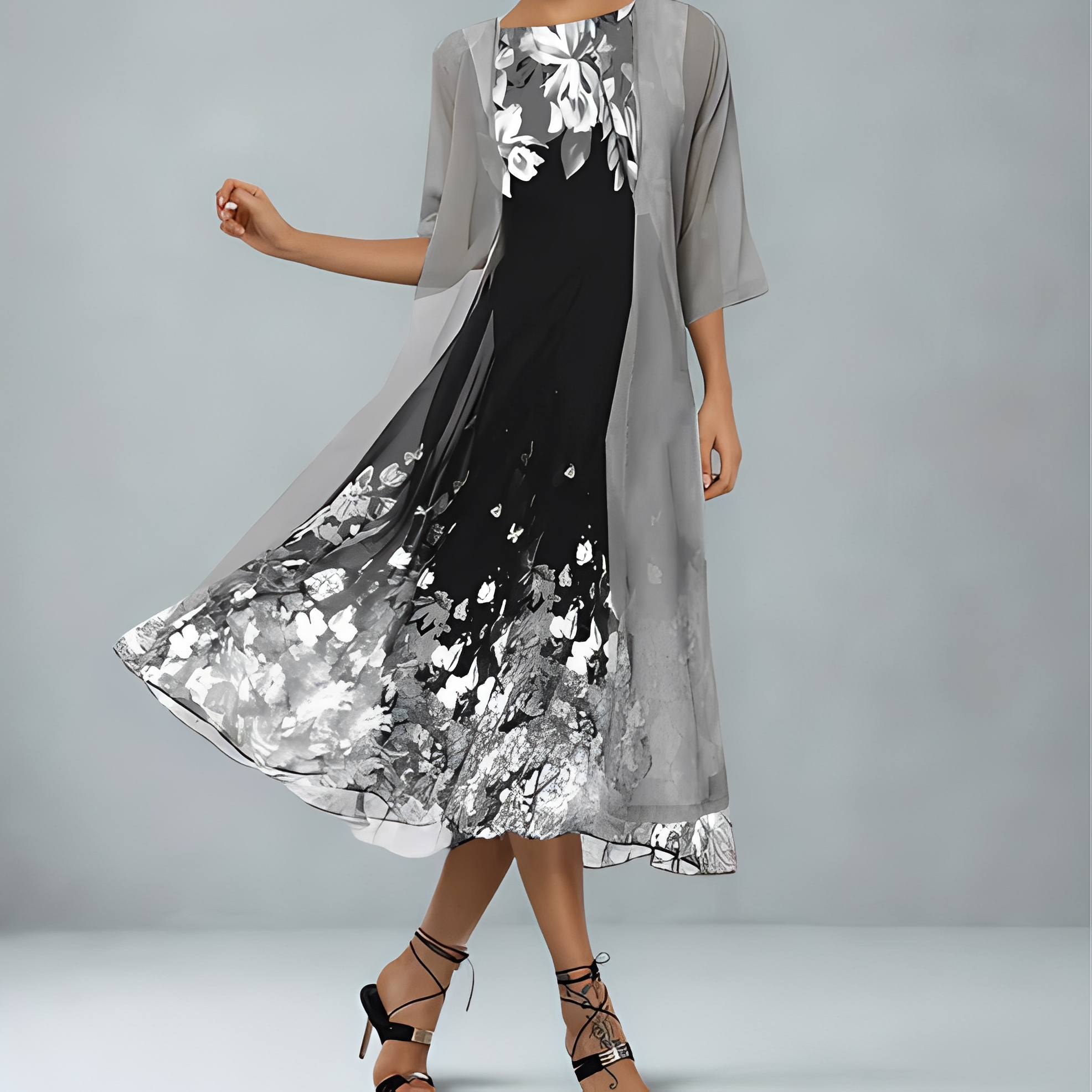 Jeizel - Ensemble deux pièces à imprimé floral pour femme