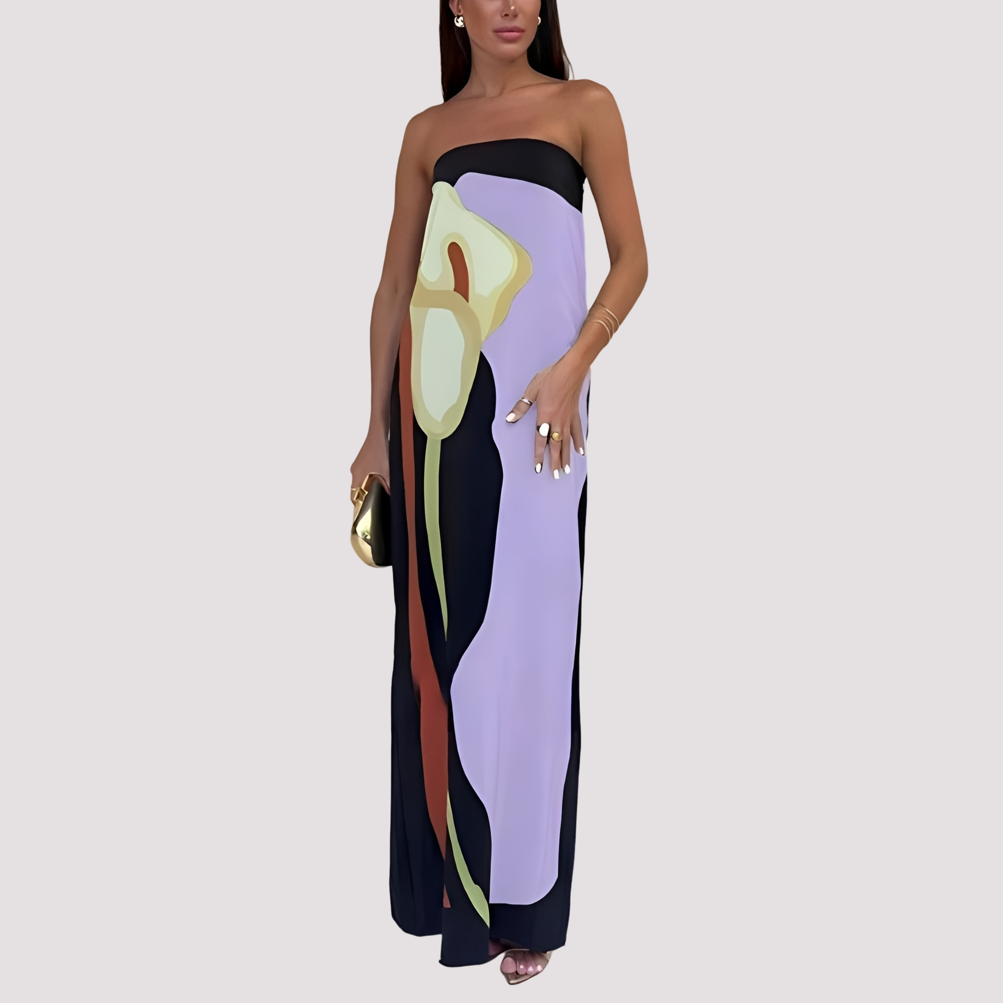 Samara - Robe longue élégante sans bretelles