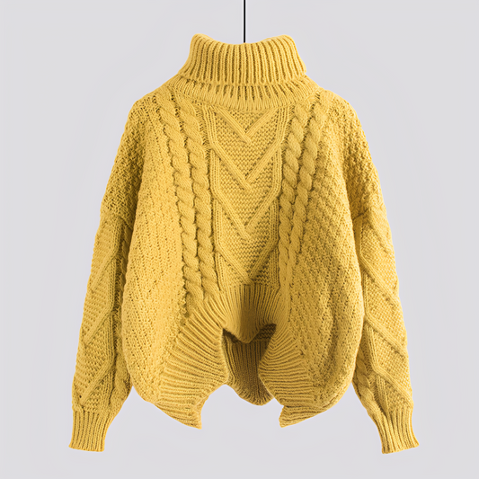 Claudia - Elegant sweater with a rolled neck for women