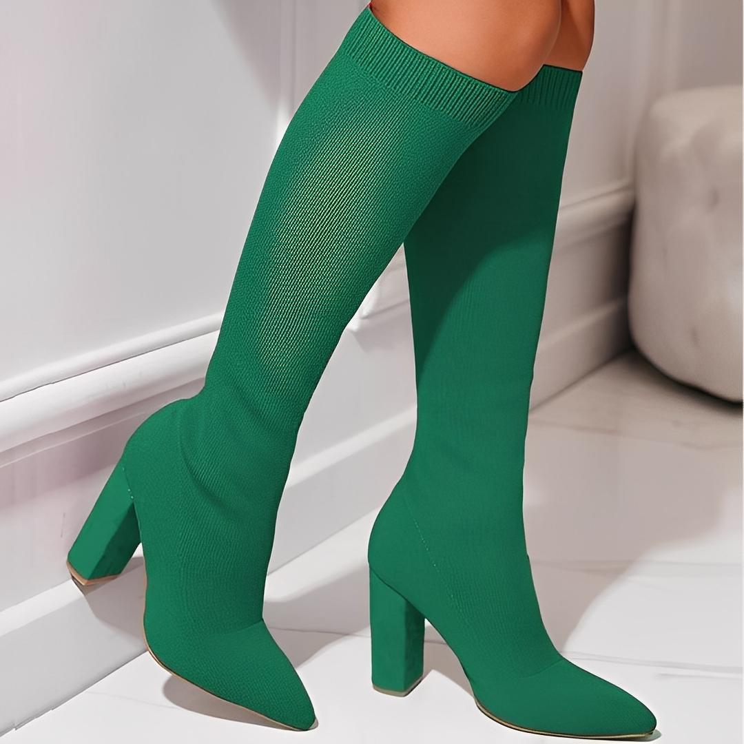 Marilyne - Élégantes bottines tricotées pour femmes