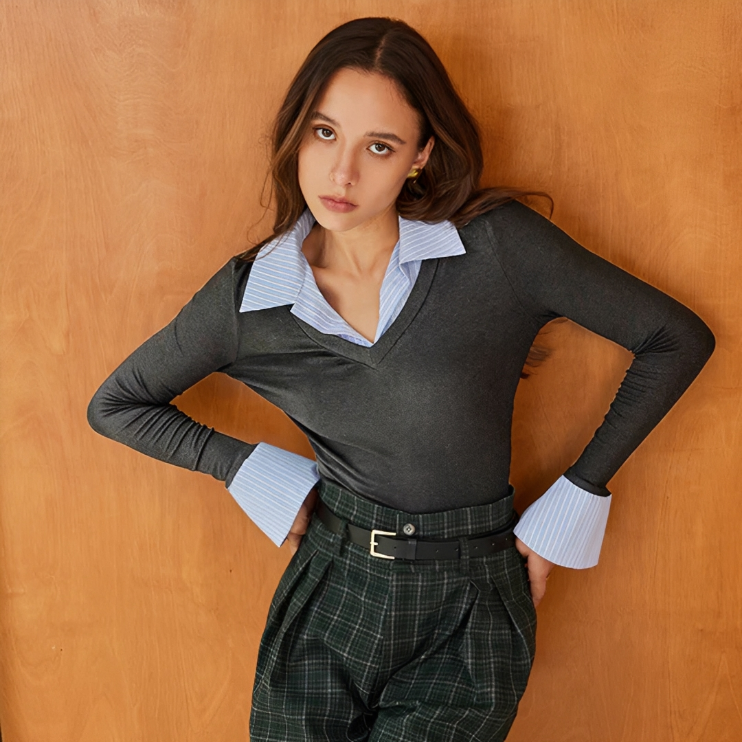 Venedita - Chemise Confortable à Manches Longues