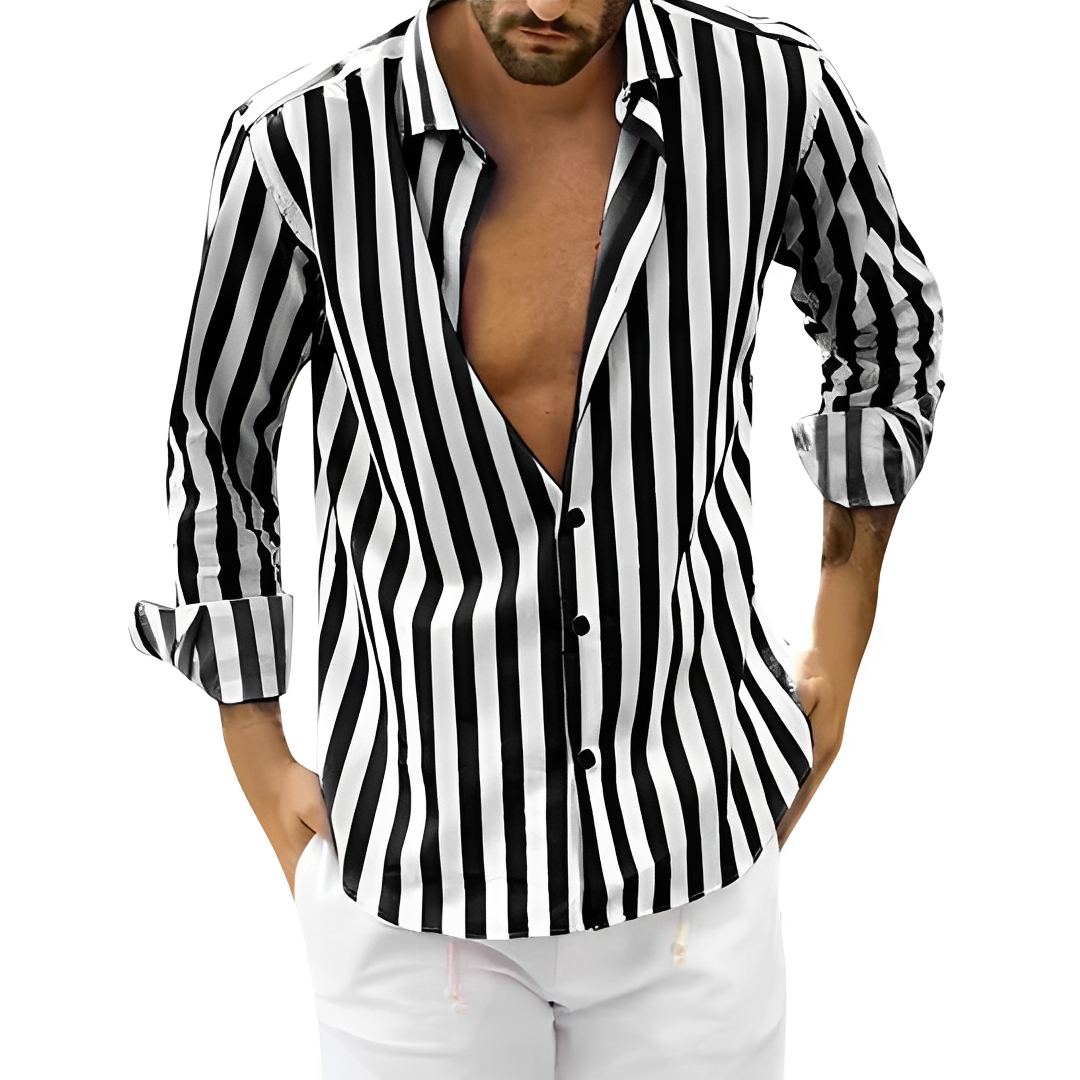 Roldan - Chemise d'été rayée pour homme