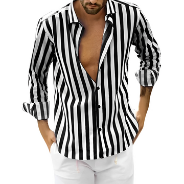Roldan - Chemise d'été rayée pour homme