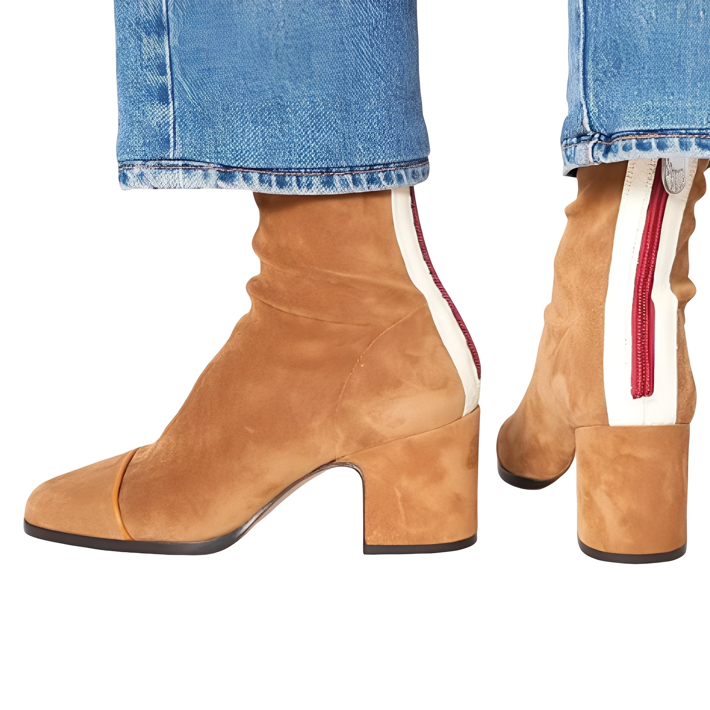 Juliana - Bottines chics avec talon carré pour femmes