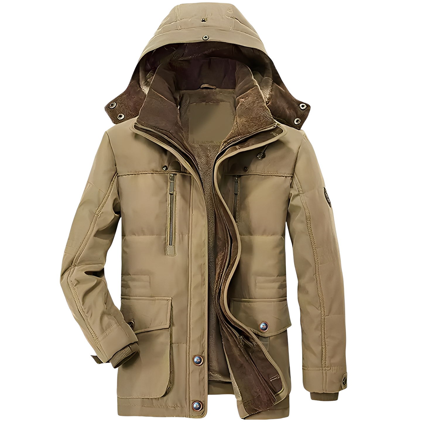 Bruce - Veste à capuche stylée avec doublure chaude pour hommes