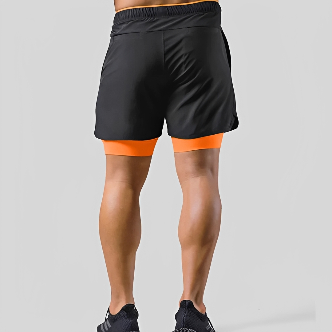 Steven - Short pour homme - Double épaisseur pour le sport