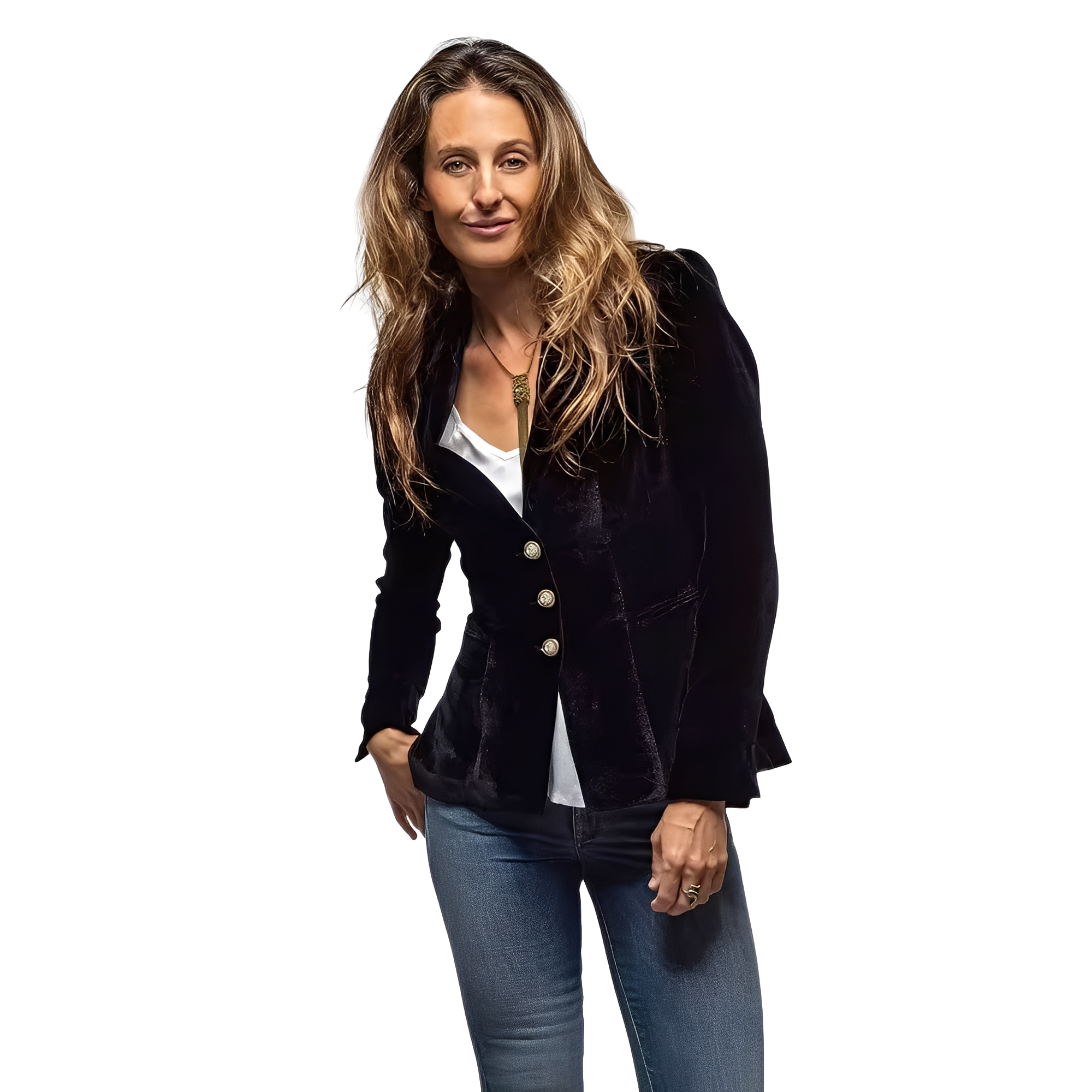 Martha - Blazer élégant avec col en velours à revers pour femmes