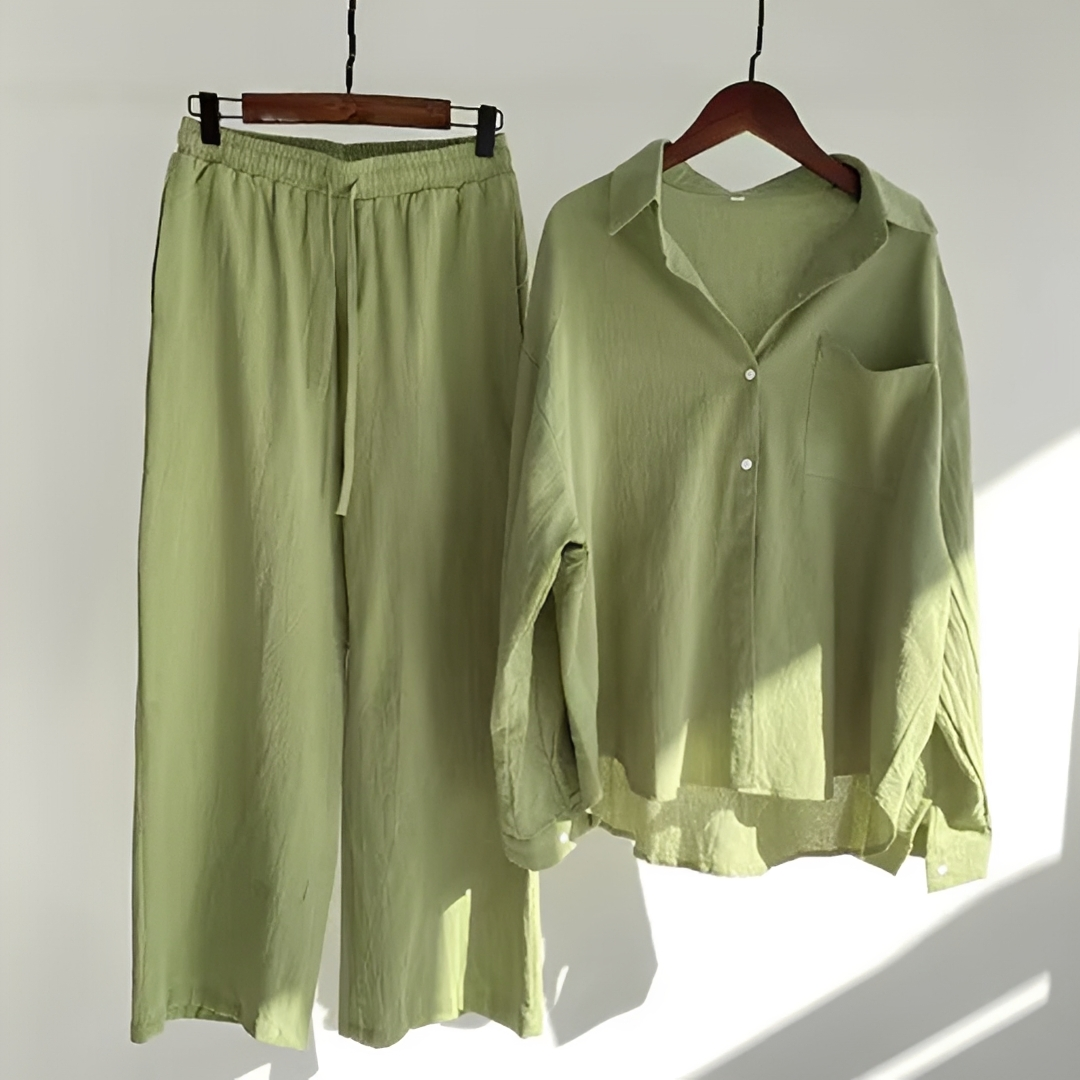Madalynn - Ensemble Pantalon Coupe Ample