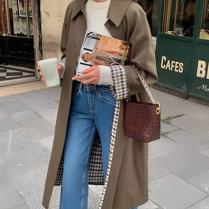 Connie - Long modern coat for women