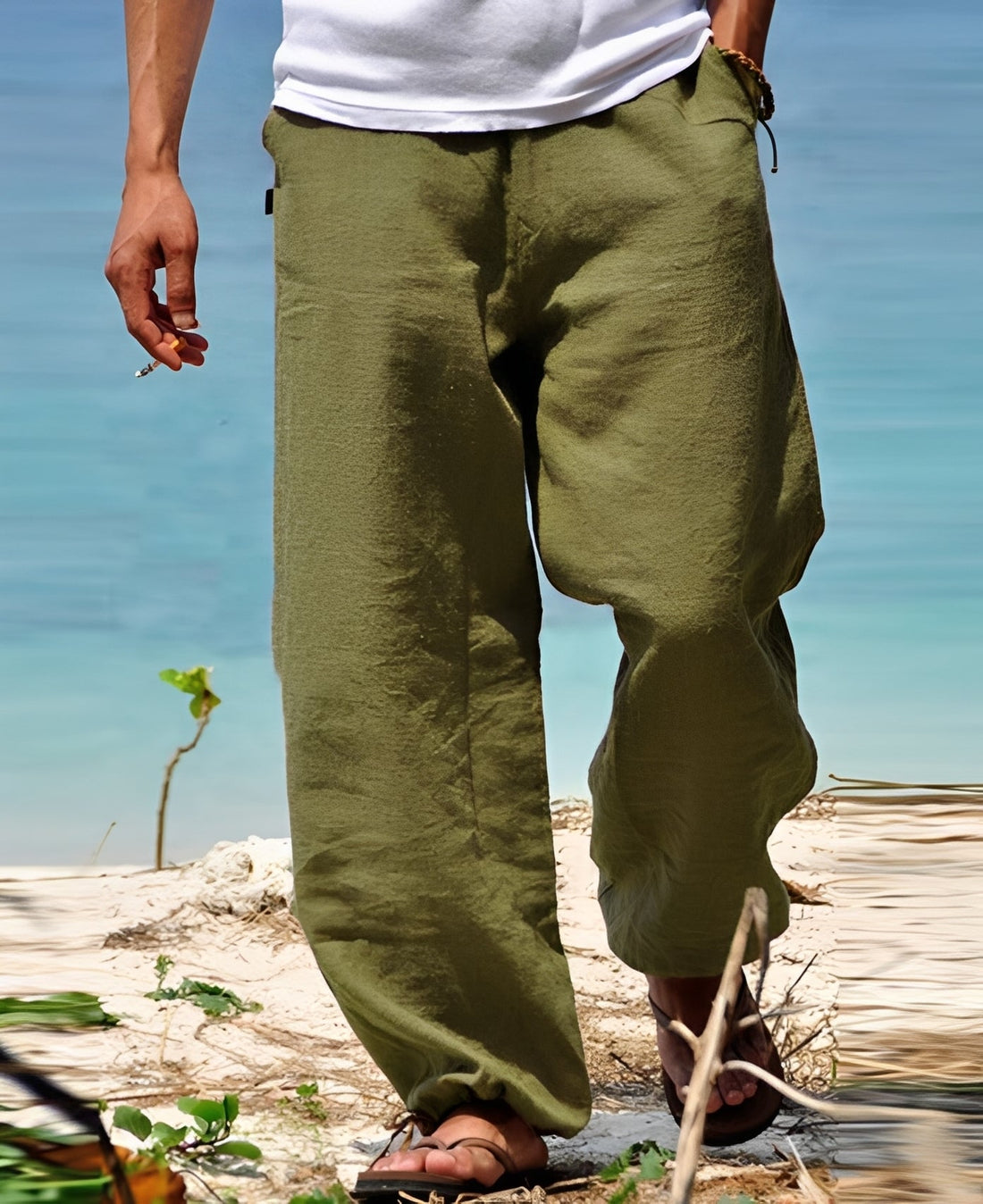 Theo - Pantalon Homme - pour Promenades Ensoleillées en Plein Air