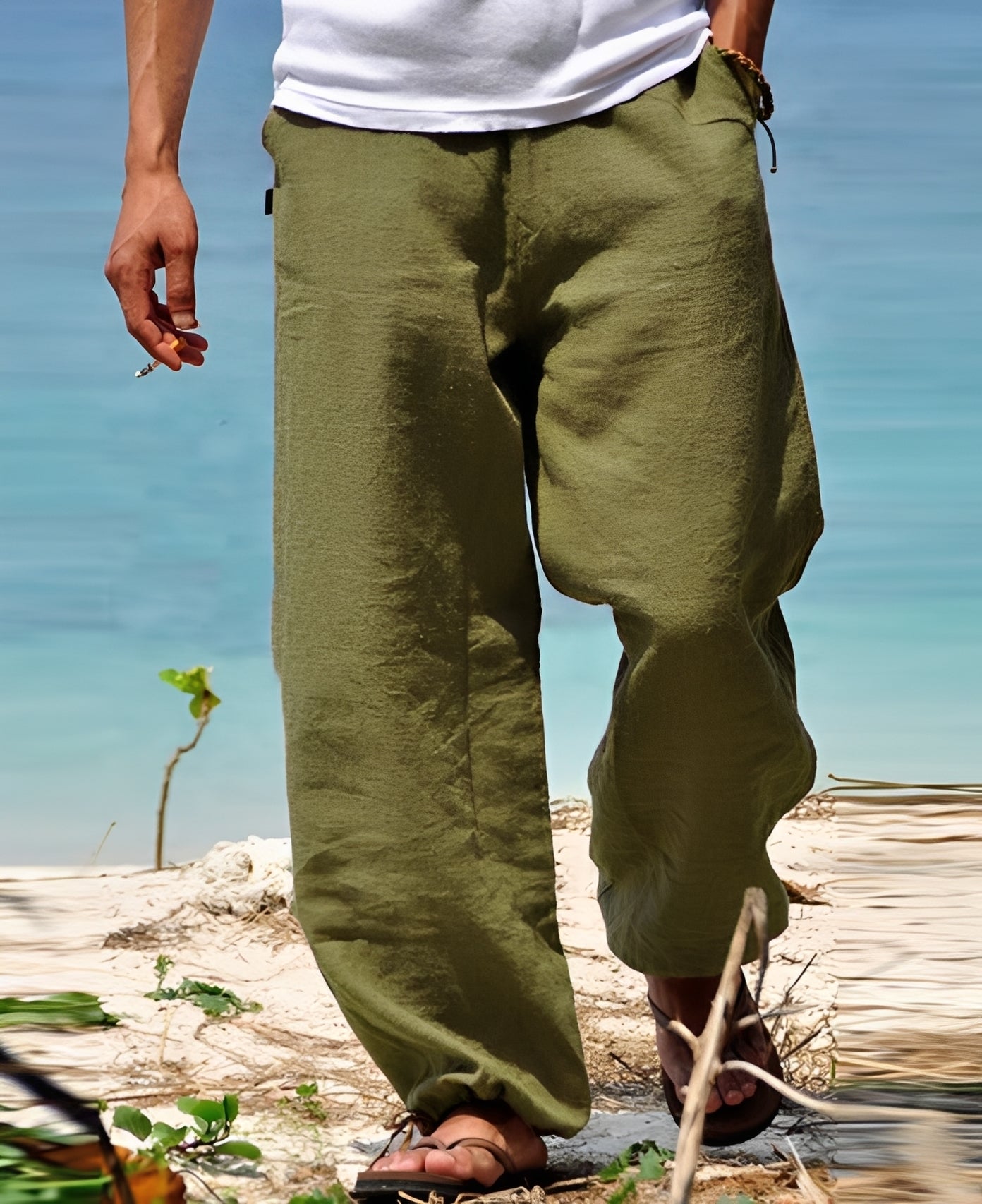 Theo - Pantalon Homme - pour Promenades Ensoleillées en Plein Air