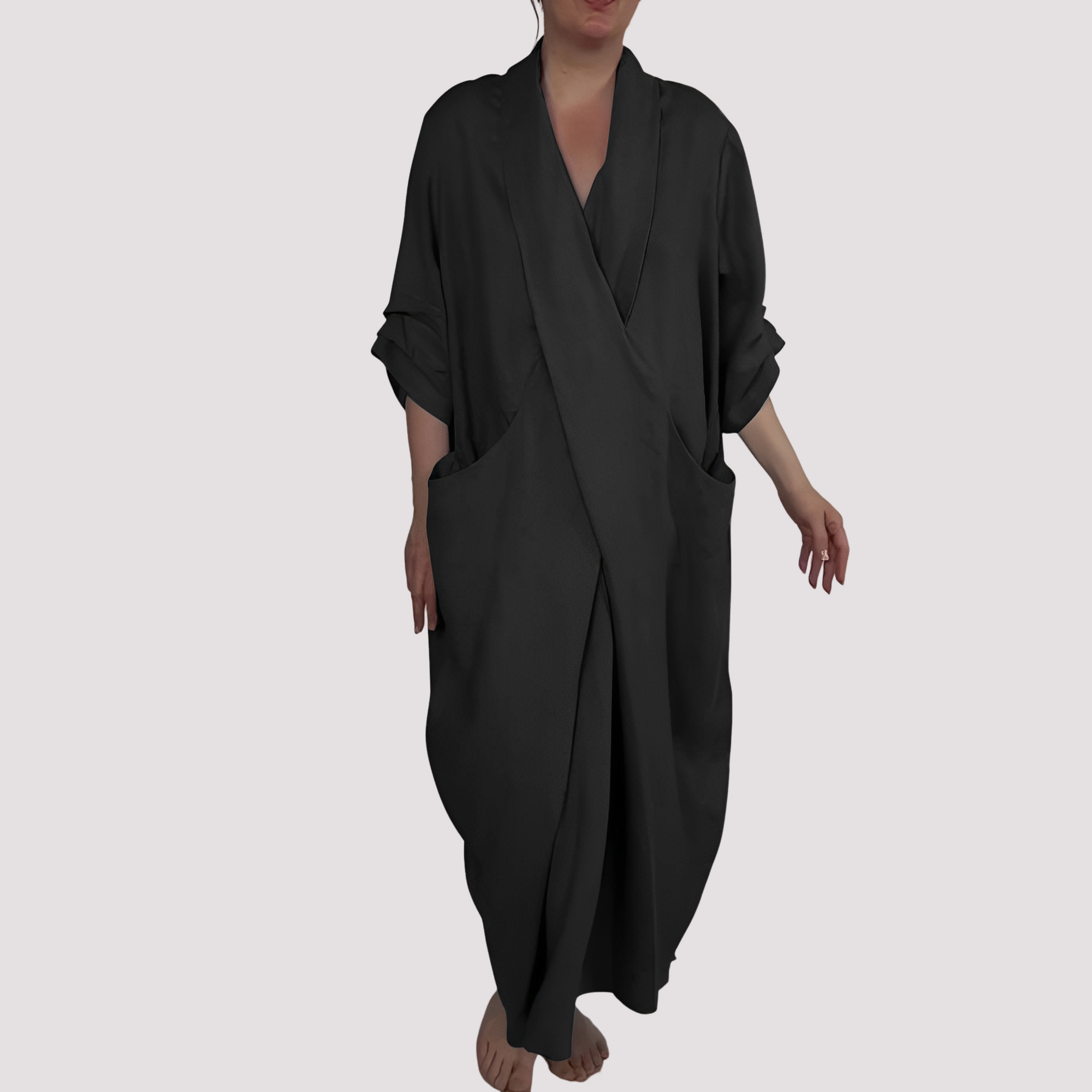 Alicia - Robe longue ample avec poche pour femmes