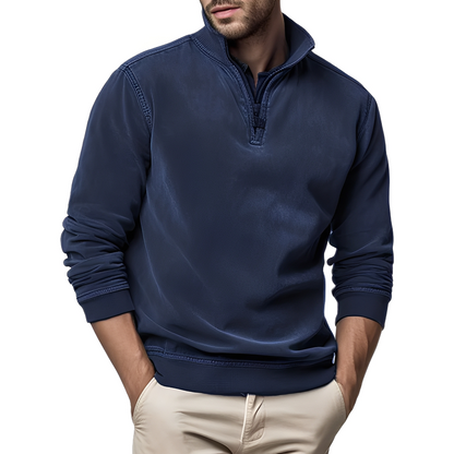 Dunstan - Sweat à la mode en polaire lavée pour homme