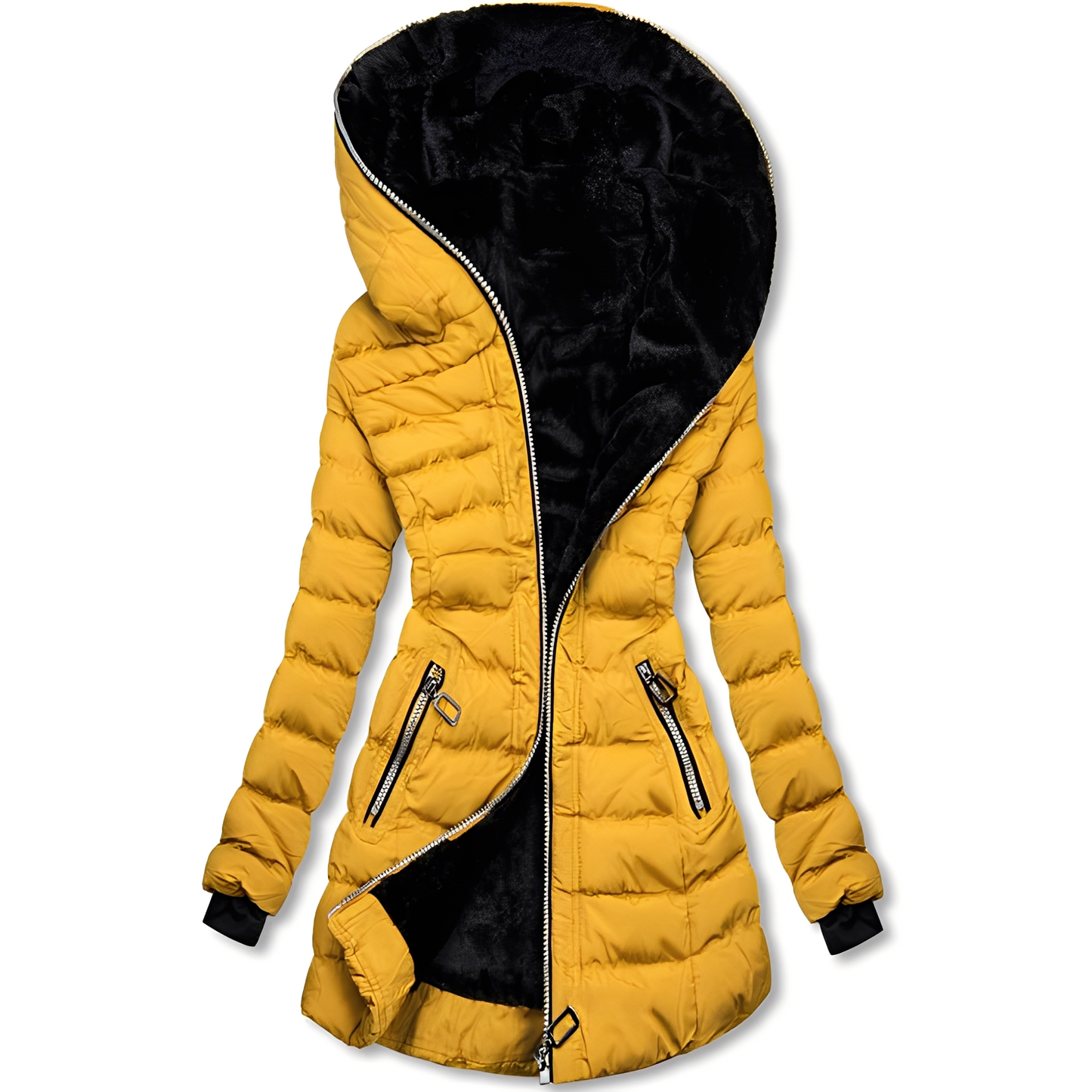 Jasmine - Manteau d'hiver tendance avec capuche pour femmes