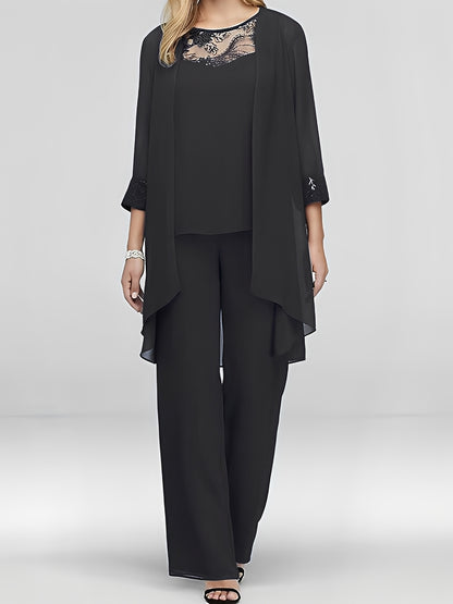 Nathalie - Élégant ensemble trois pièces pour femme