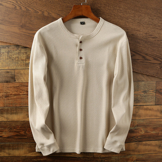 Samuel - Chemise longue vintage en maille pour homme