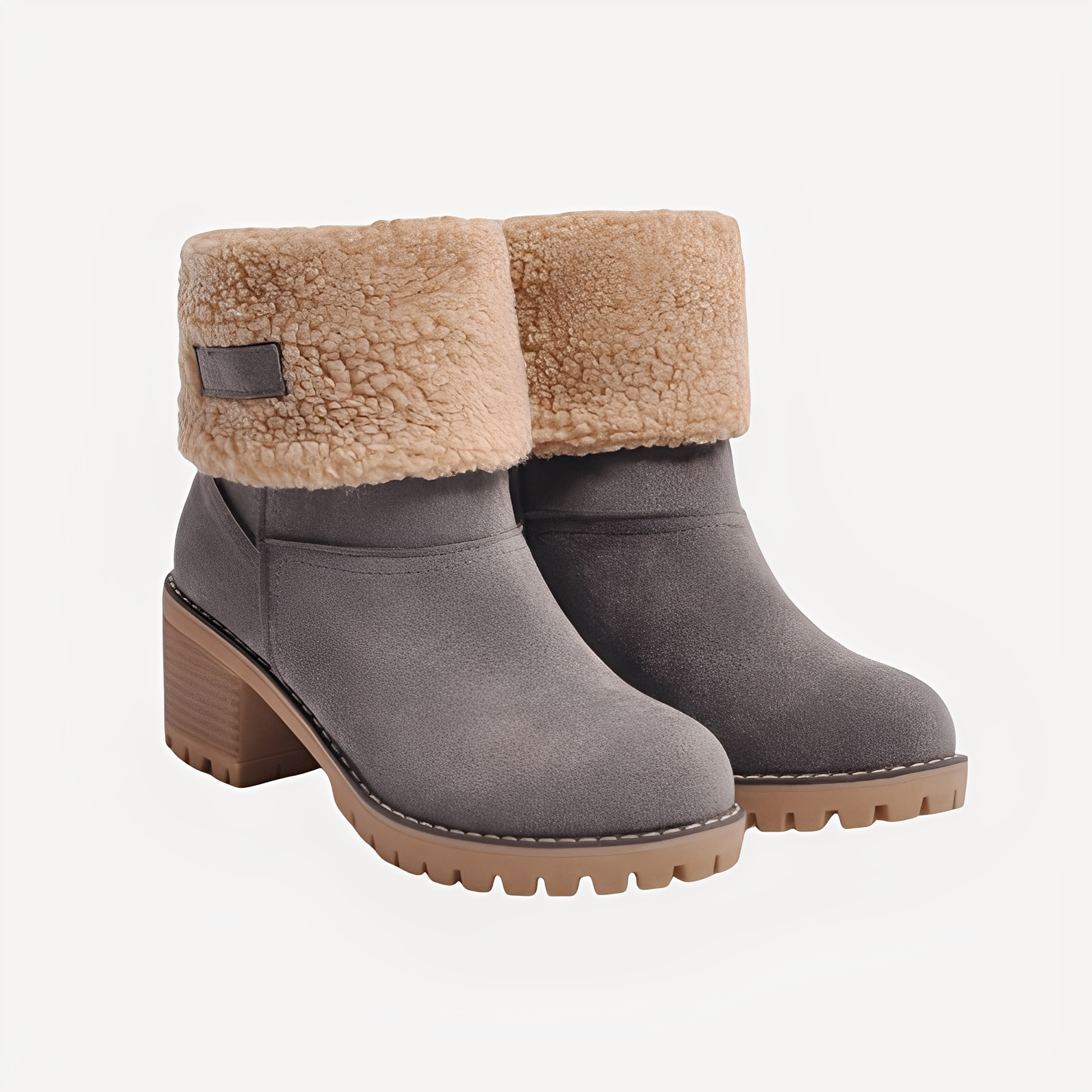 Claudia - Bottes d'hiver élégantes et chaudes à talons pour femmes